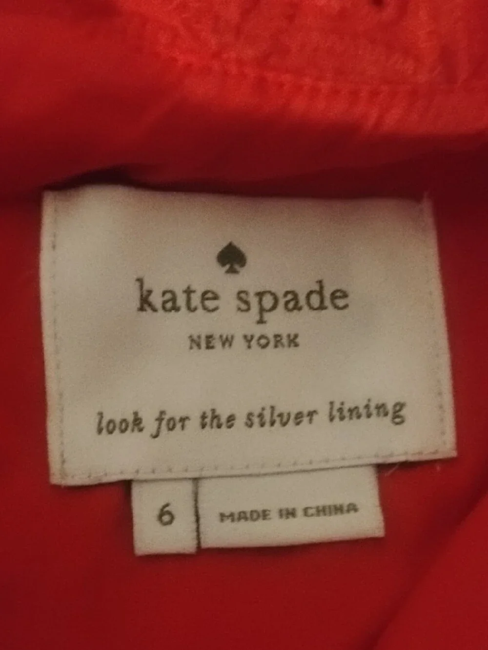 kate spade Courtney Eyelit Dress Sunburnt Orange Size 6